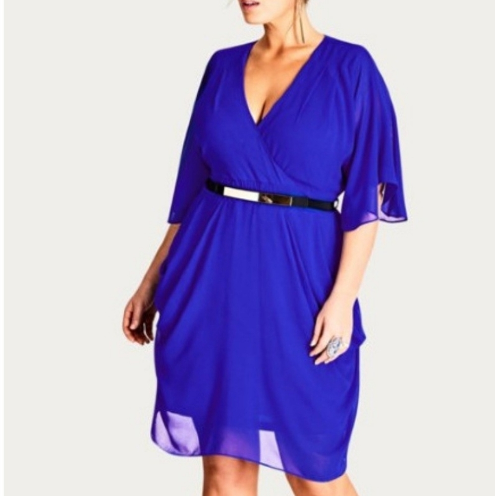 Beautiful Wrap Blue Dress